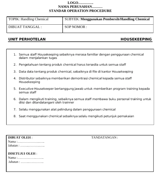 SOP Penggunaan Chemical Kamar Hotel.webp