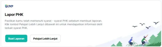 Tampilan Menu Lapor PHK di SIAP Kerja.webp