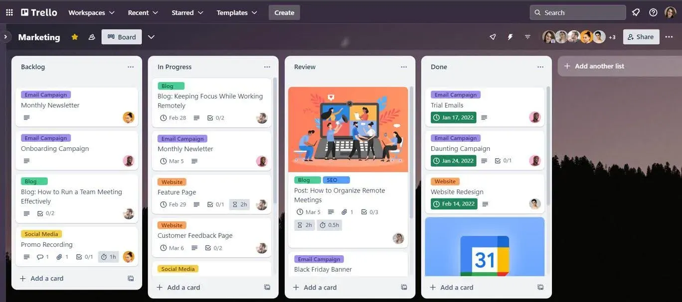 Trello Manajemen Proyek