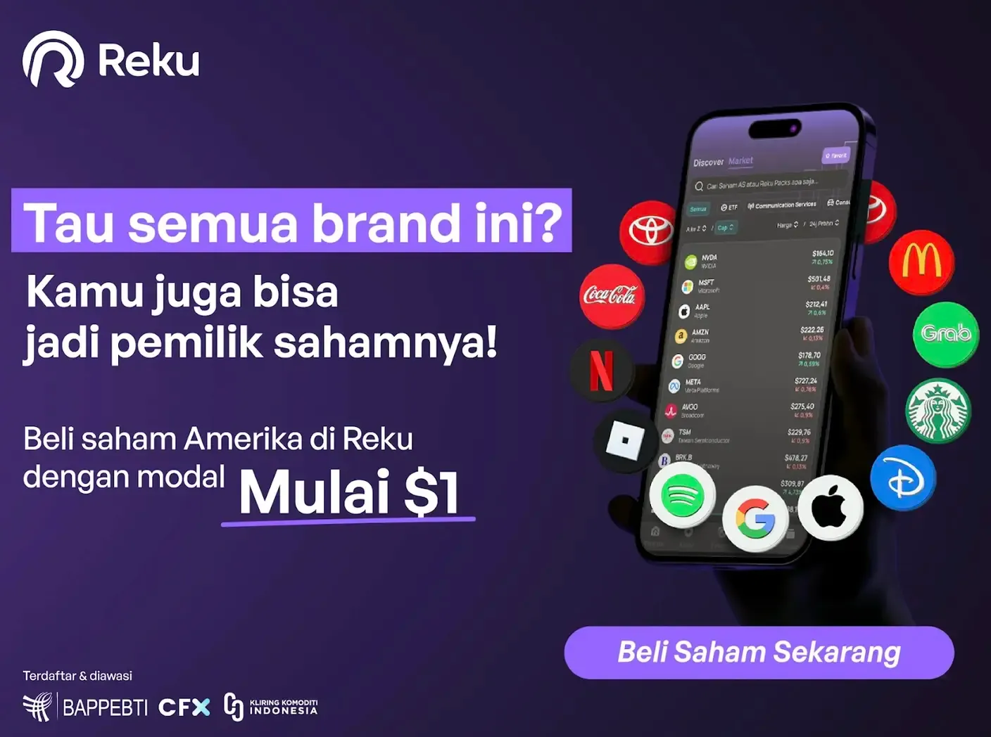 Reku aplikasi investasi terbaik