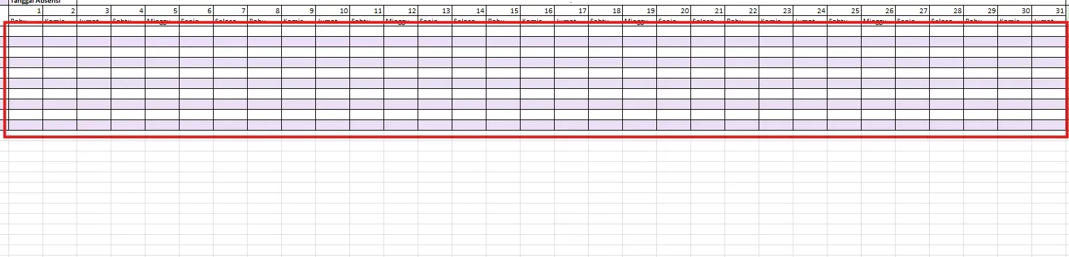 cara membuat absen di excel (4).webp