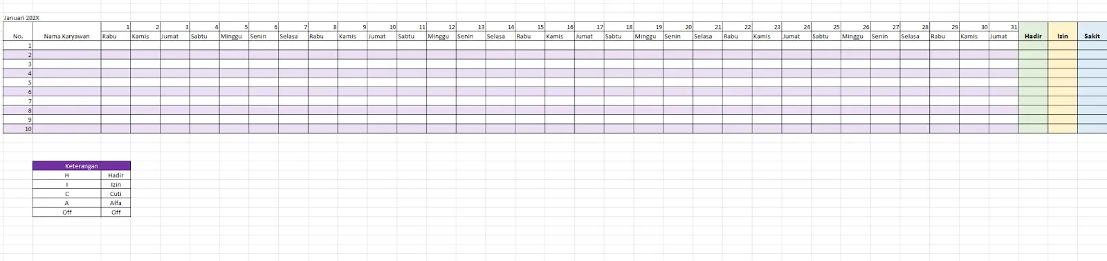 Cara Membuat Absen di Excel dengan Mudah (+Template Absen Gratis)
