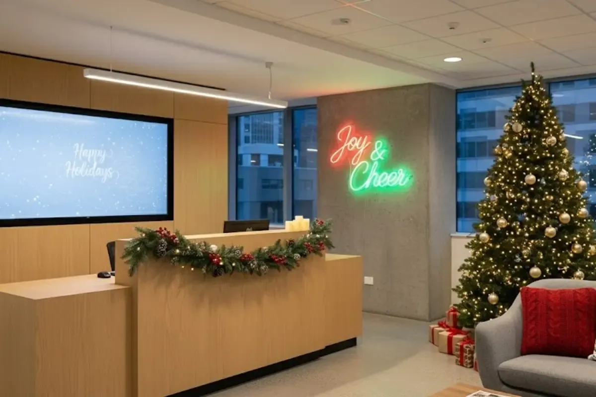 12 Ide Dekorasi Natal 2025 di Kantor, Sesuaikan dengan Budget perusahaan!