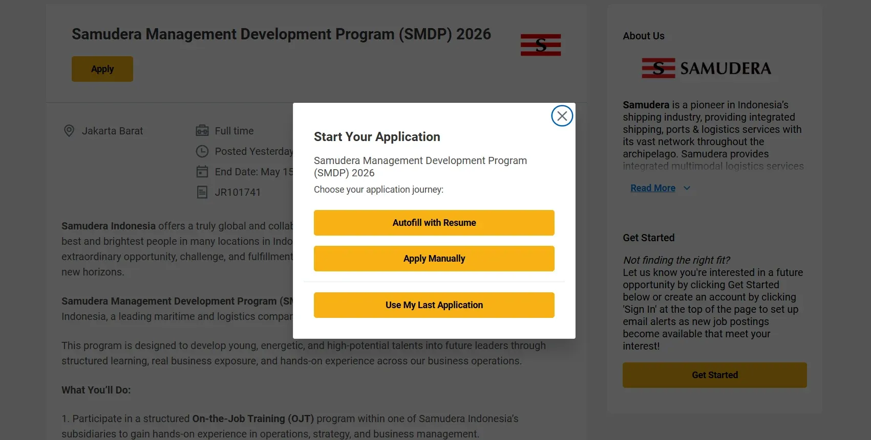Cara Daftar Samudera Management Development Program 2026