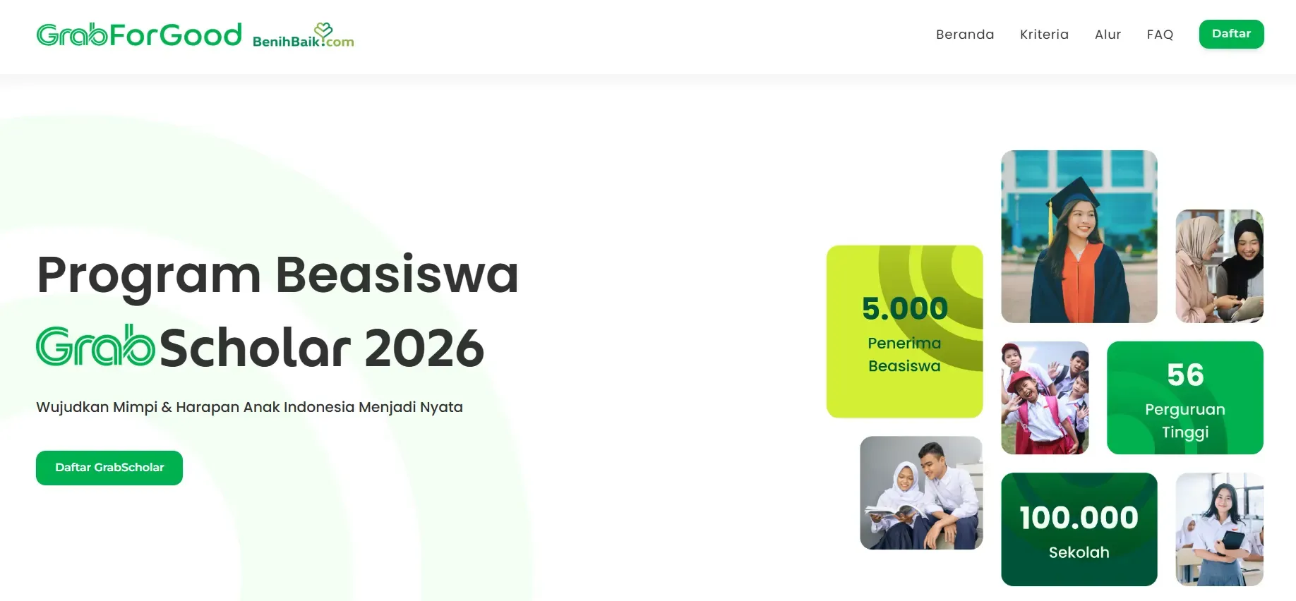 Pendaftaran Beasiswa Grab 2026