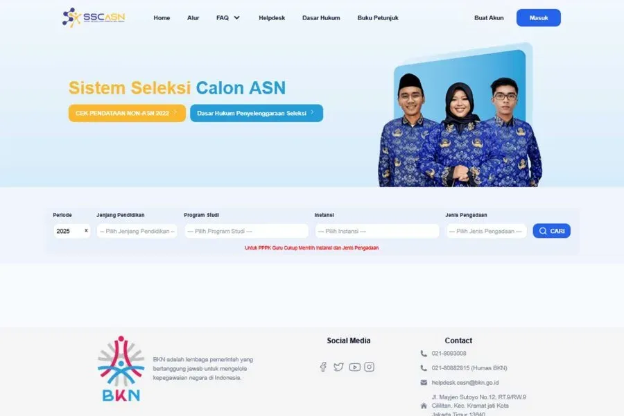 cara cek formasi cpns 2026