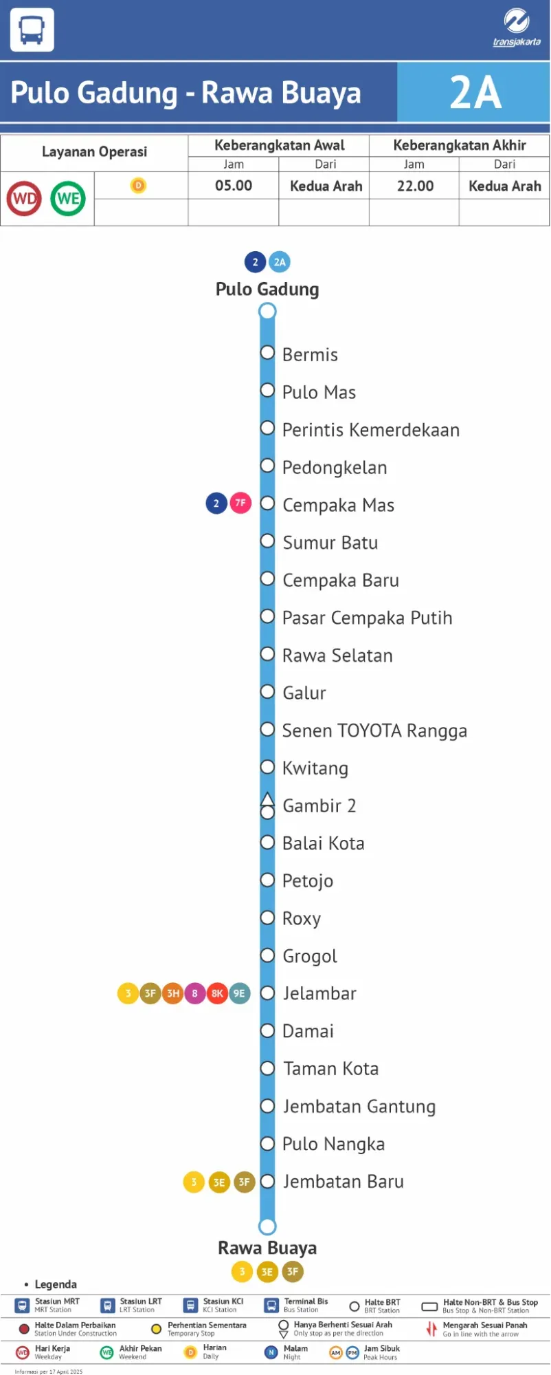Rute Transjakarta Pulo Gadung–Rawa Buaya (2A)