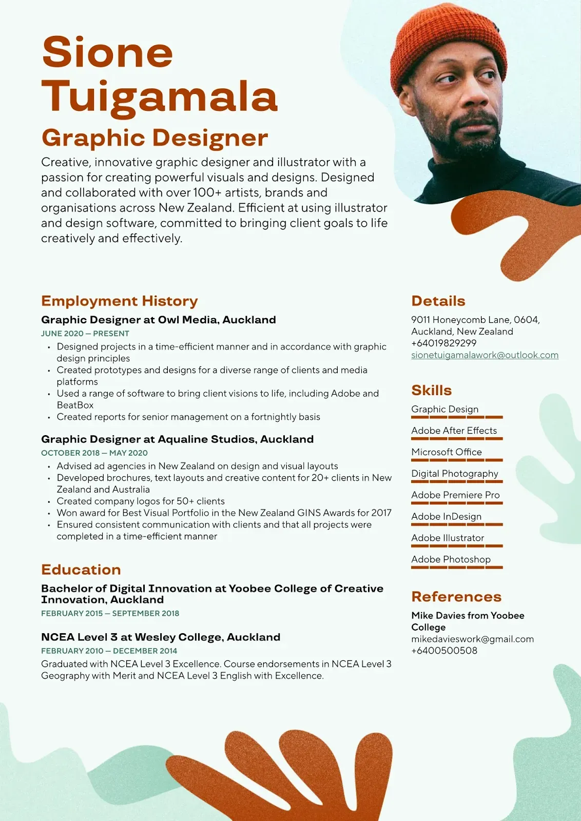 Contoh CV Desain Grafis Kreatif