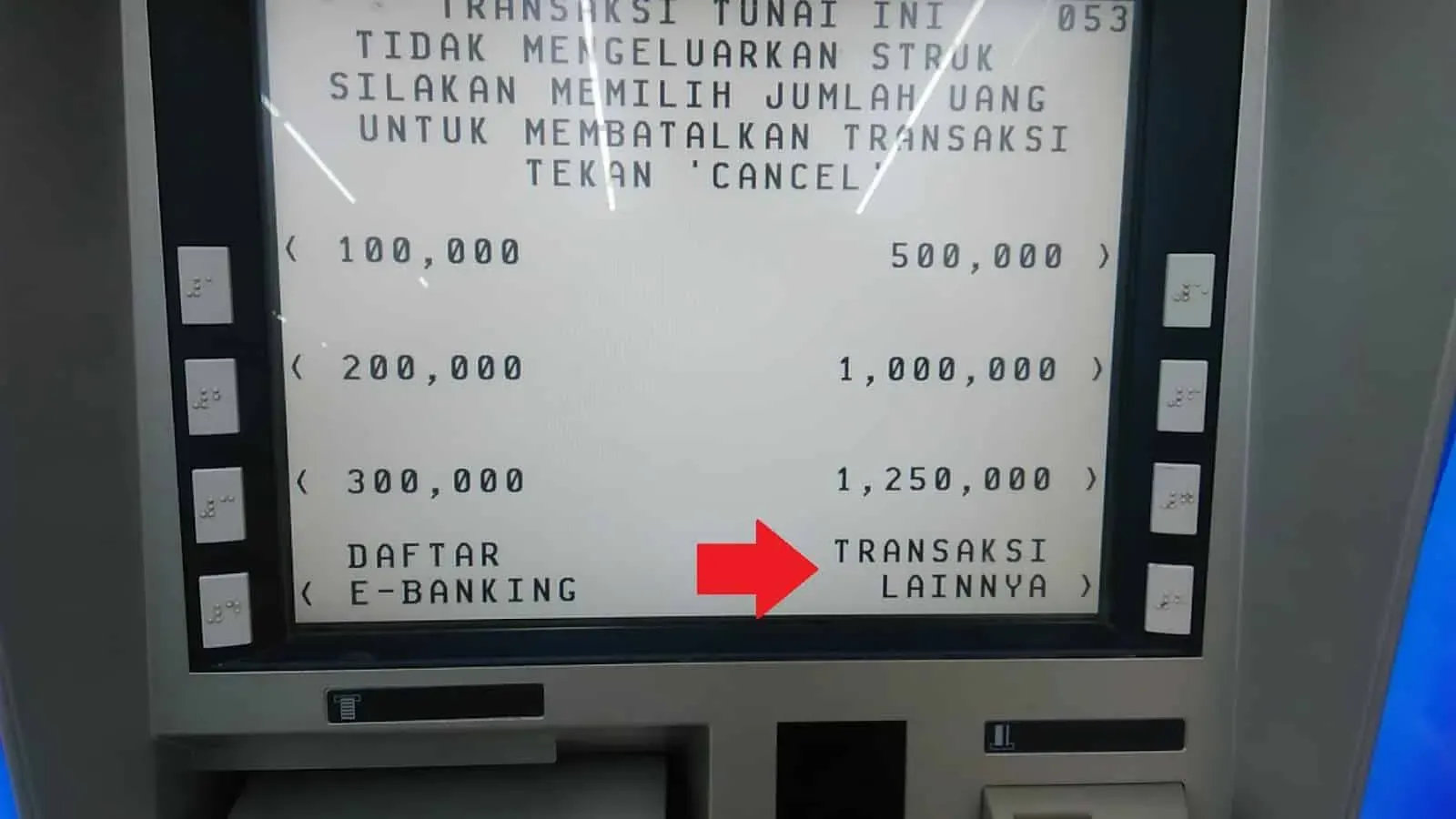 cara cetak rekening koran bca di atm