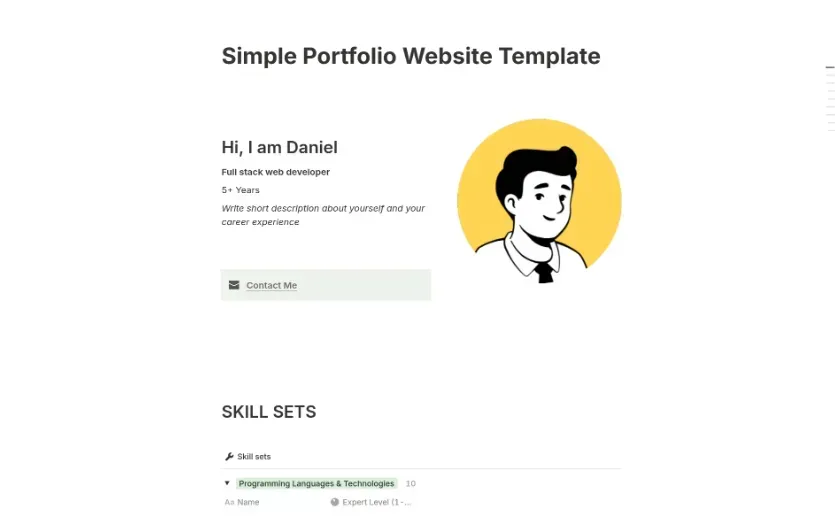 Simple Portfolio Website 