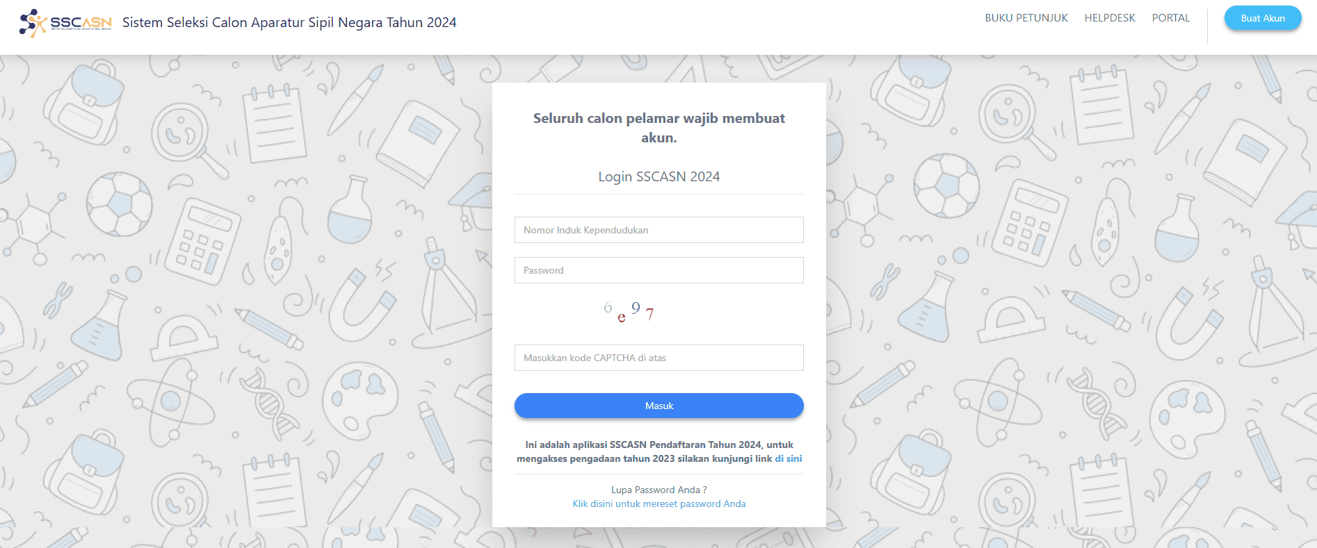 login sscasn