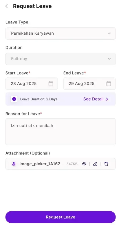 pengajuan cuti di HRIS KantorKu.webp