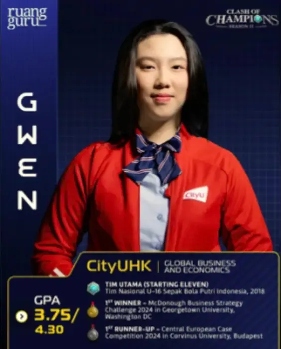 Profil Gwen COC Season 2: Atlet Bola yang Jago MTK Sekaligus Alumni SFL