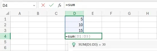 rumus dasar excel