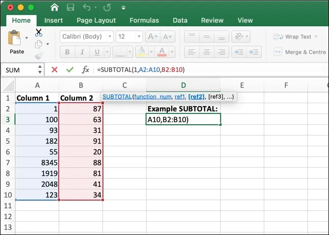 rumus dasar excel