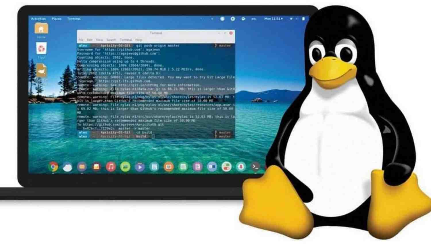 Tampilan antarmuka Linux I Sumber: Detik